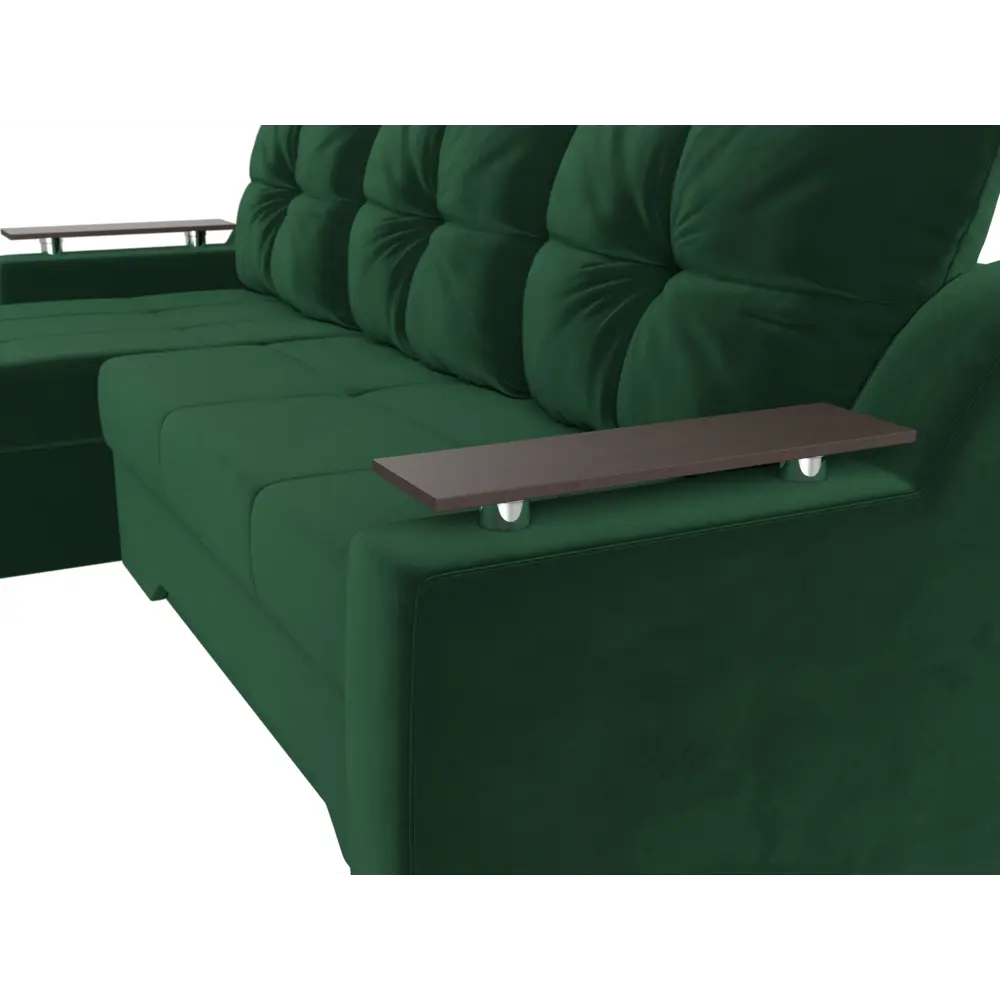 Фото 4 Диван Лига Диванов Сенатор 102705L 232x85x150 см велюр цвет зеленый Фото 4 Диван Лига Диванов Сенатор 102705L 232x85x150 см велюр цвет зеленый