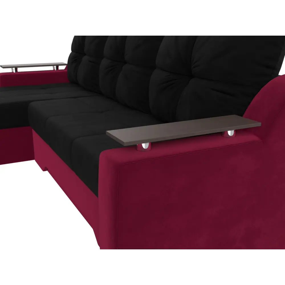 Фото 4 Диван Лига Диванов Сенатор 112276L 232x85x150 см вельвет цвет черный Фото 4 Диван Лига Диванов Сенатор 112276L 232x85x150 см вельвет цвет черный