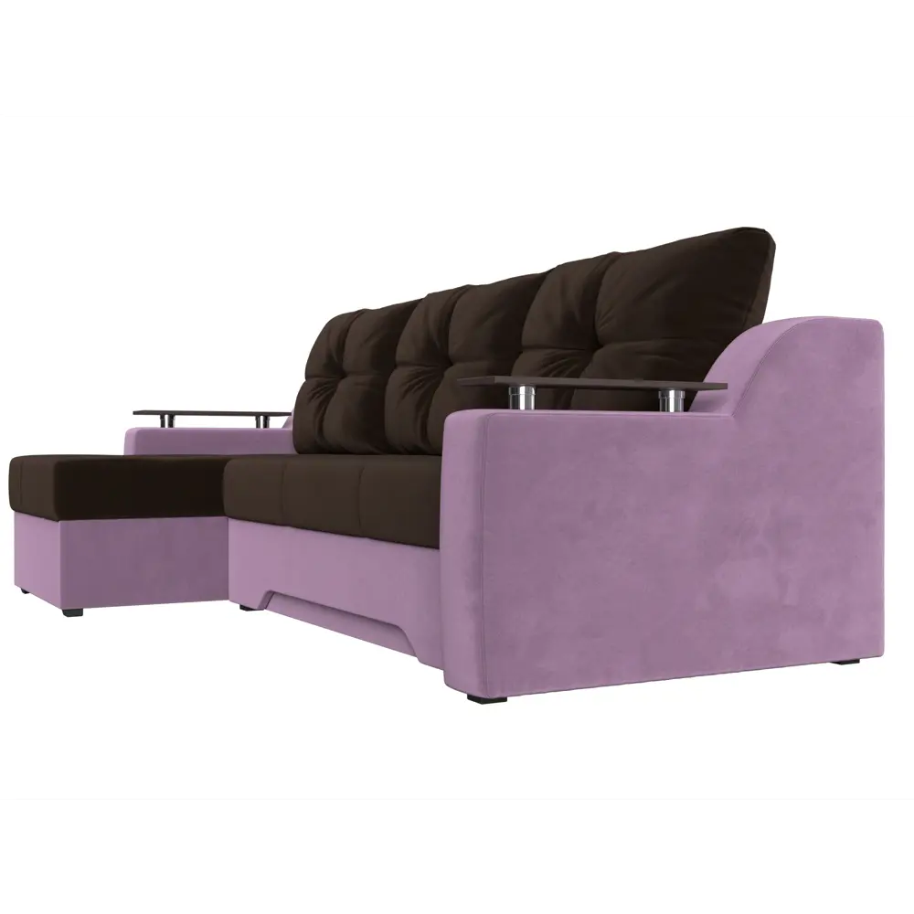 Фото 3 Диван Лига Диванов Сенатор 112273L 232x85x150 см вельвет цвет коричневый Фото 3 Диван Лига Диванов Сенатор 112273L 232x85x150 см вельвет цвет коричневый