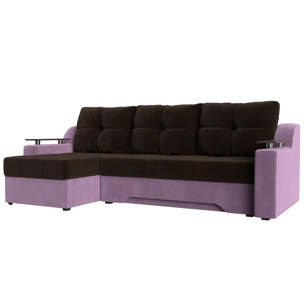 Фото Диван Лига Диванов Сенатор 112273L 232x85x150 см вельвет цвет коричневый Фото Диван Лига Диванов Сенатор 112273L 232x85x150 см вельвет цвет коричневый