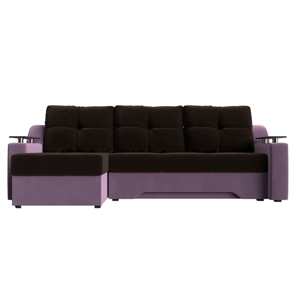 Фото 2 Диван Лига Диванов Сенатор 112273L 232x85x150 см вельвет цвет коричневый Фото 2 Диван Лига Диванов Сенатор 112273L 232x85x150 см вельвет цвет коричневый