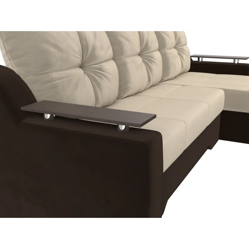 Фото 4 Диван Лига Диванов Сенатор 102690 232x85x150 см вельвет цвет бежевый