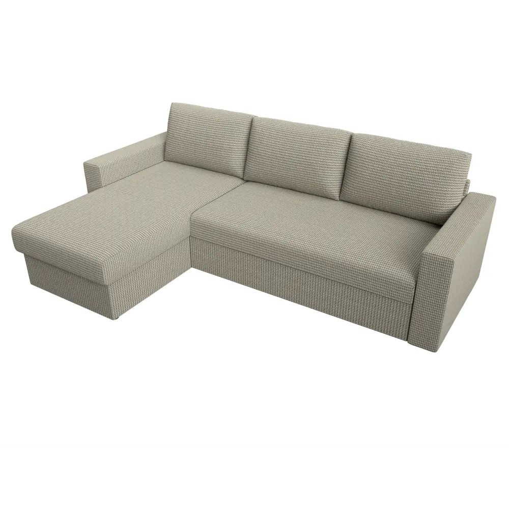 Фото 5 Диван Лига Диванов Траумберг 108700L 230x73x153 см рогожка цвет бежевый