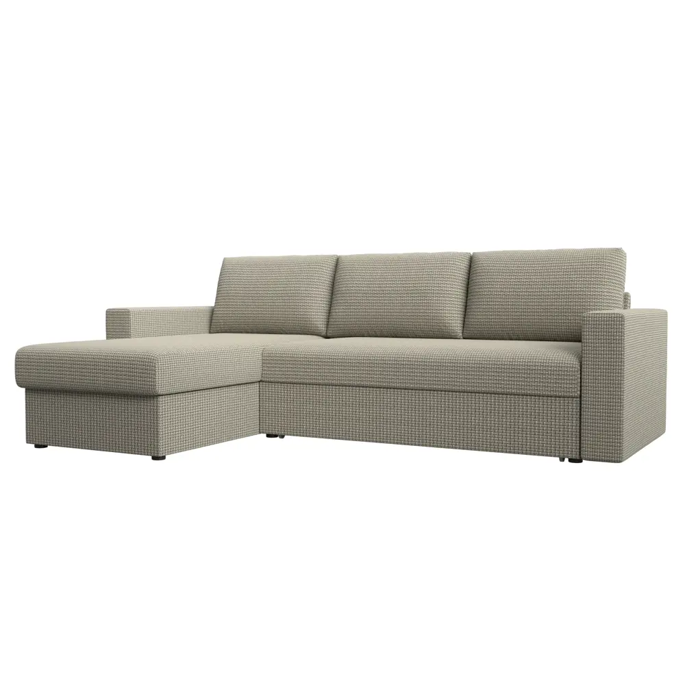 Фото Диван Лига Диванов Траумберг 108700L 230x73x153 см рогожка цвет бежевый