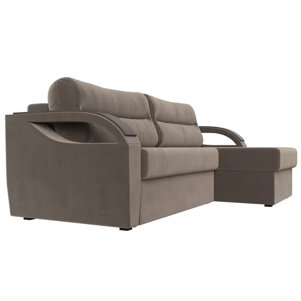 Фото 3 Диван Лига Диванов Форсайт 100774 226x92x151 см велюр цвет коричневый Фото 3 Диван Лига Диванов Форсайт 100774 226x92x151 см велюр цвет коричневый