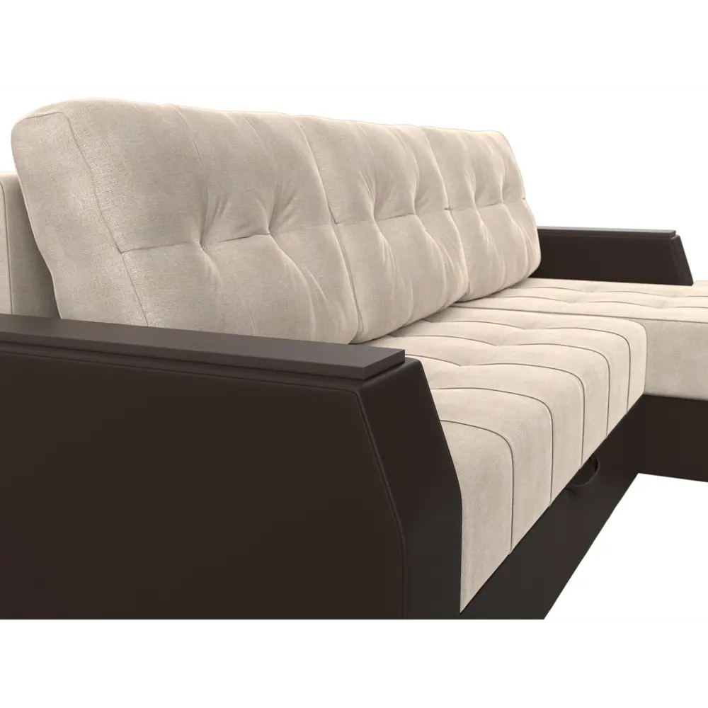 Фото 3 Диван Лига Диванов Эмир 110403 247x92x150 см рогожка цвет бежевый