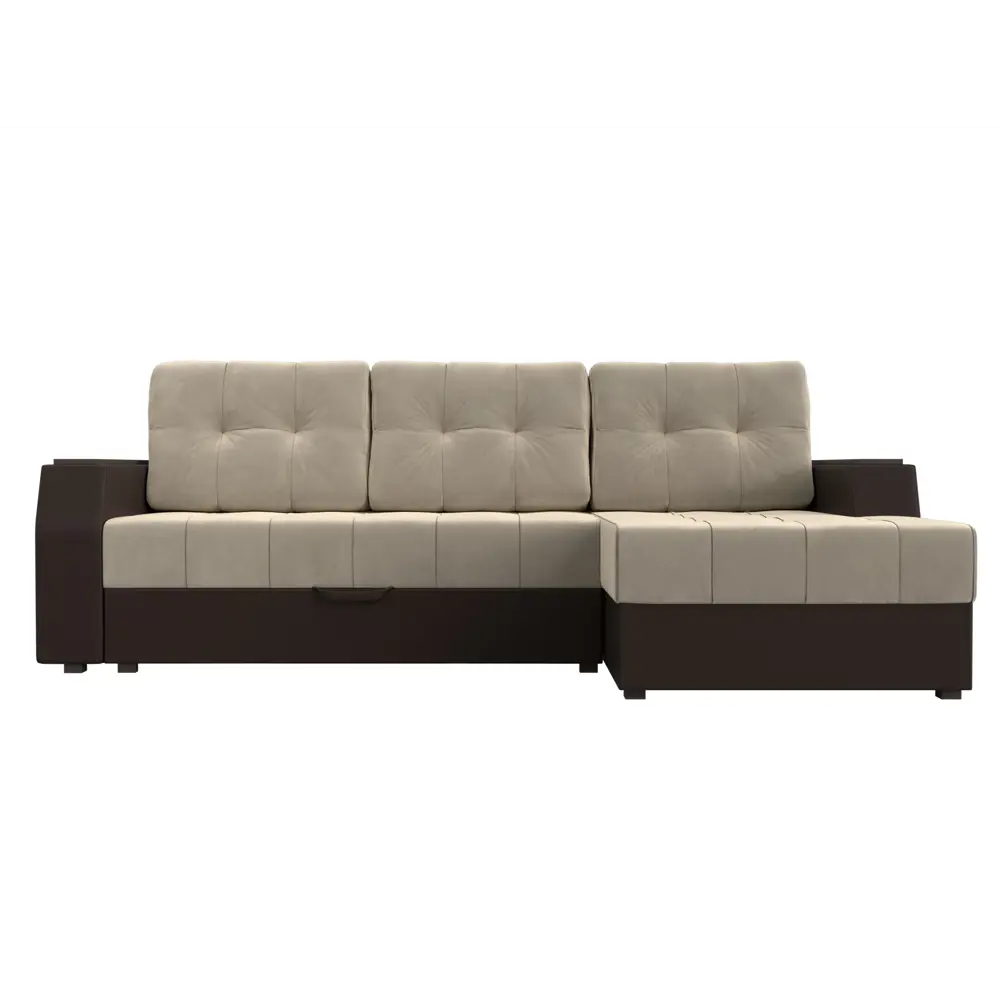 Фото 2 Диван Лига Диванов Эмир 110415 247x92x150 см вельвет цвет бежевый