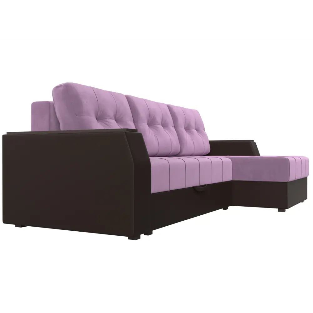 Фото 4 Диван Лига Диванов Эмир 110428 247x92x150 см вельвет цвет фиолетовый Фото 4 Диван Лига Диванов Эмир 110428 247x92x150 см вельвет цвет фиолетовый