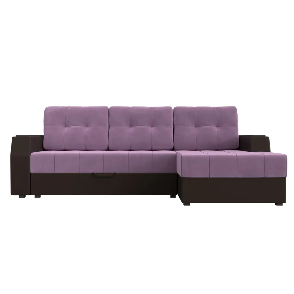 Фото 2 Диван Лига Диванов Эмир 110428 247x92x150 см вельвет цвет фиолетовый Фото 2 Диван Лига Диванов Эмир 110428 247x92x150 см вельвет цвет фиолетовый