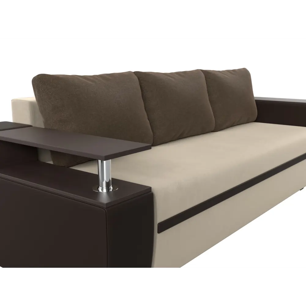 Фото 3 Диван Лига Диванов Ричмонд 114980 233x90x103 см вельвет цвет бежевый/коричневый Фото 3 Диван Лига Диванов Ричмонд 114980 233x90x103 см вельвет цвет бежевый/коричневый