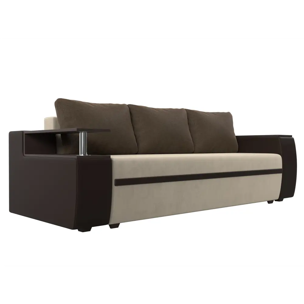 Фото Диван Лига Диванов Ричмонд 114980 233x90x103 см вельвет цвет бежевый/коричневый Фото Диван Лига Диванов Ричмонд 114980 233x90x103 см вельвет цвет бежевый/коричневый