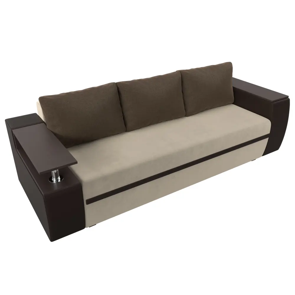 Фото 6 Диван Лига Диванов Ричмонд 114980 233x90x103 см вельвет цвет бежевый/коричневый Фото 6 Диван Лига Диванов Ричмонд 114980 233x90x103 см вельвет цвет бежевый/коричневый