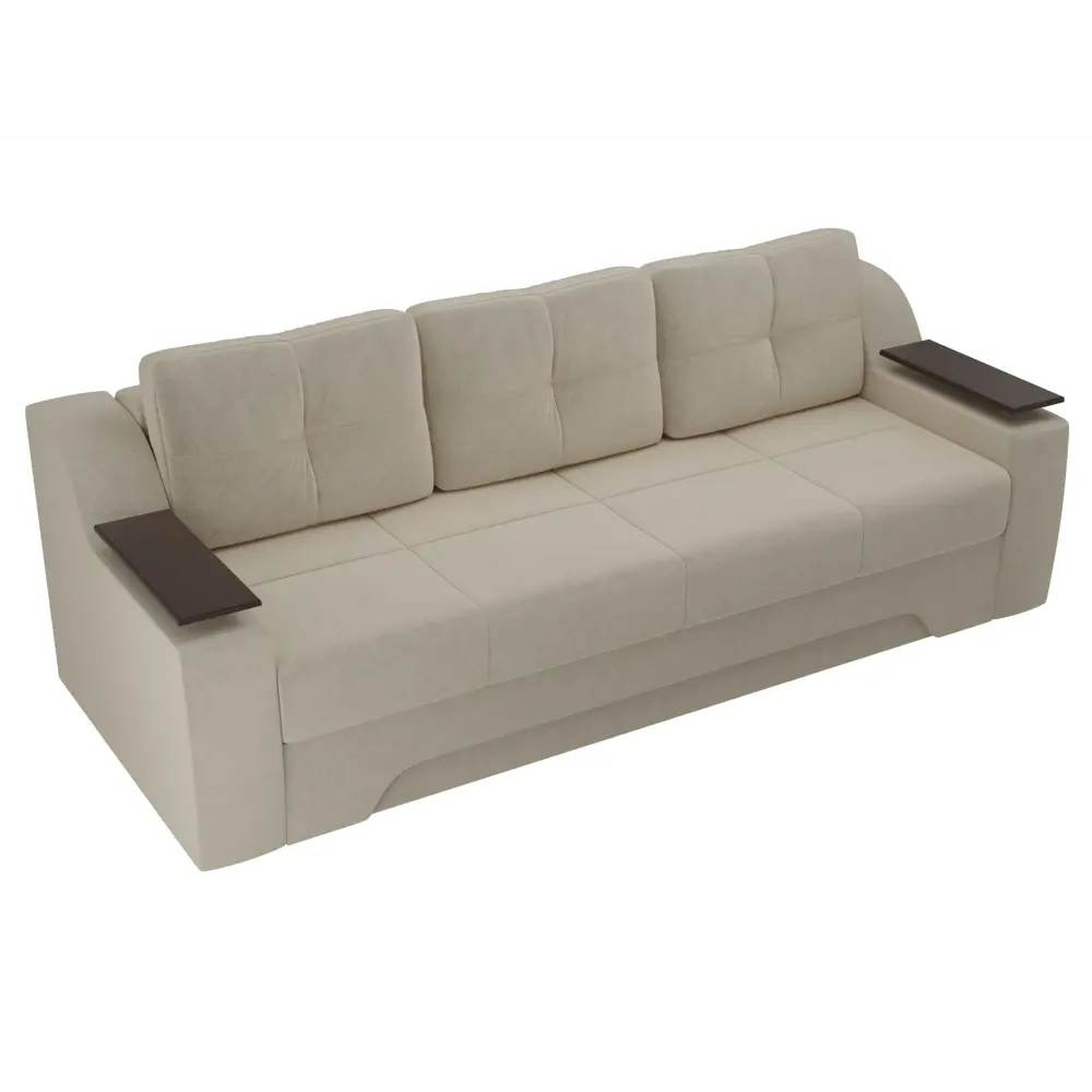 Фото 3 Диван Лига Диванов Сенатор 28339 225x85x101 см вельвет цвет бежевый Фото 3 Диван Лига Диванов Сенатор 28339 225x85x101 см вельвет цвет бежевый