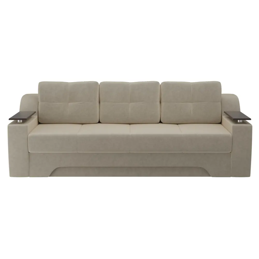 Фото 4 Диван Лига Диванов Сенатор 28339 225x85x101 см вельвет цвет бежевый Фото 4 Диван Лига Диванов Сенатор 28339 225x85x101 см вельвет цвет бежевый