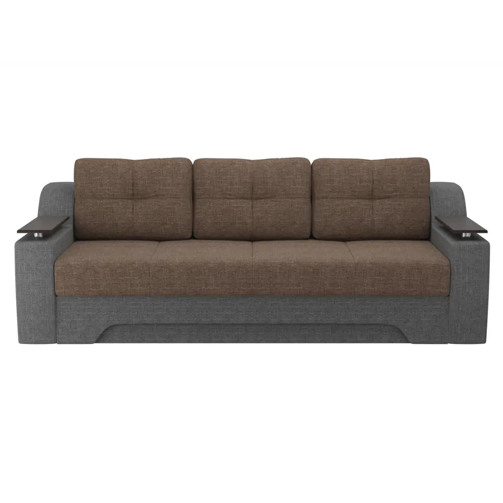 Фото 3 Диван Лига Диванов Сенатор 102761 225x85x101 см рогожка цвет коричневый Фото 3 Диван Лига Диванов Сенатор 102761 225x85x101 см рогожка цвет коричневый