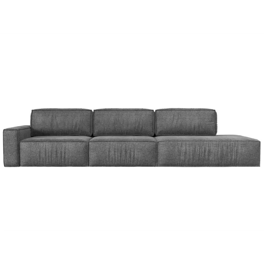 Фото 3 Диван Лига Диванов Прага 121756L 380x90x118 см рогожка цвет серый