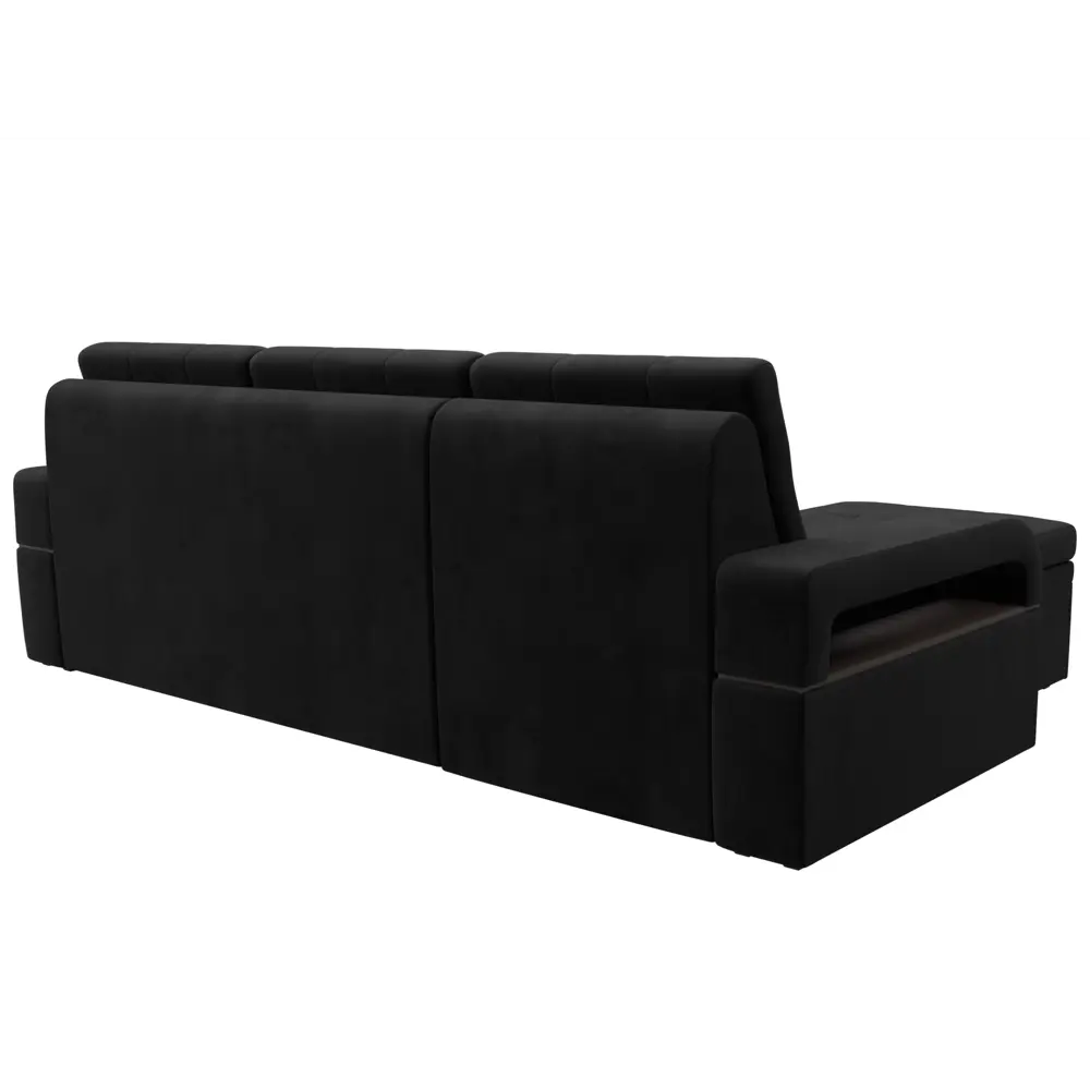 Фото 5 Диван Лига Диванов Лига-035 121491L 250x100x165 см велюр цвет черный Фото 5 Диван Лига Диванов Лига-035 121491L 250x100x165 см велюр цвет черный