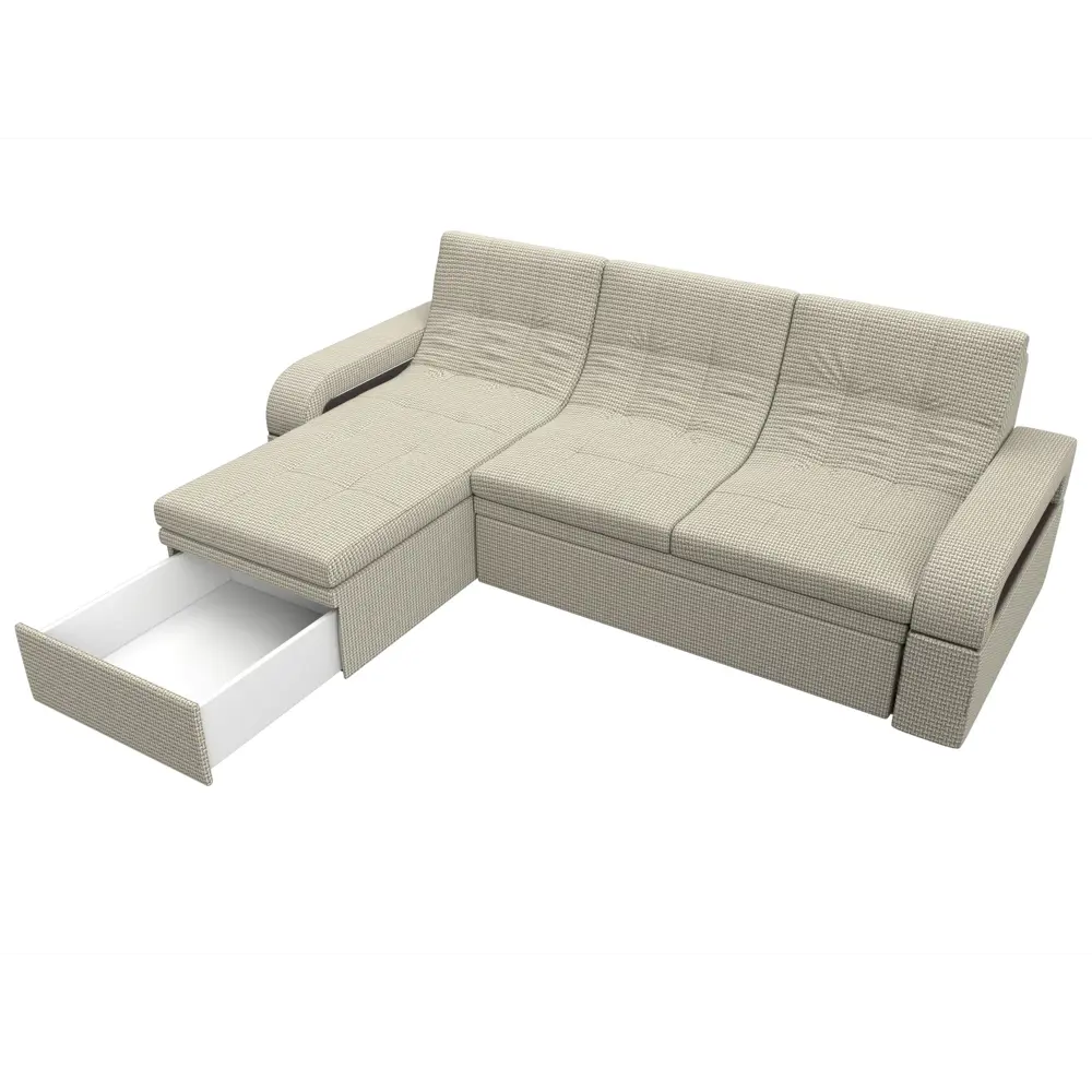 Фото 8 Диван Лига Диванов Лига-035 121501L 250x100x165 см рогожка цвет бежевый