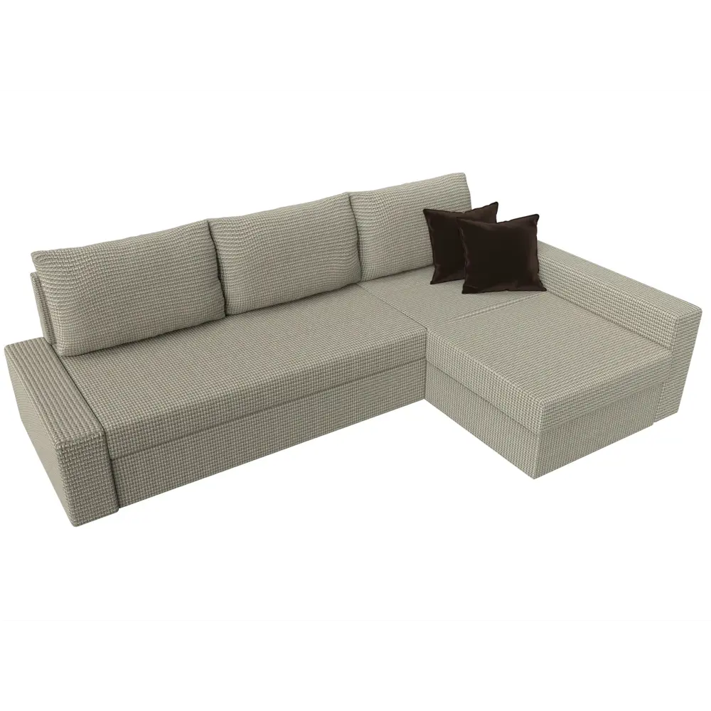 Фото 3 Диван Лига Диванов Версаль 105808 233x73x152 см рогожка цвет бежевый Фото 3 Диван Лига Диванов Версаль 105808 233x73x152 см рогожка цвет бежевый