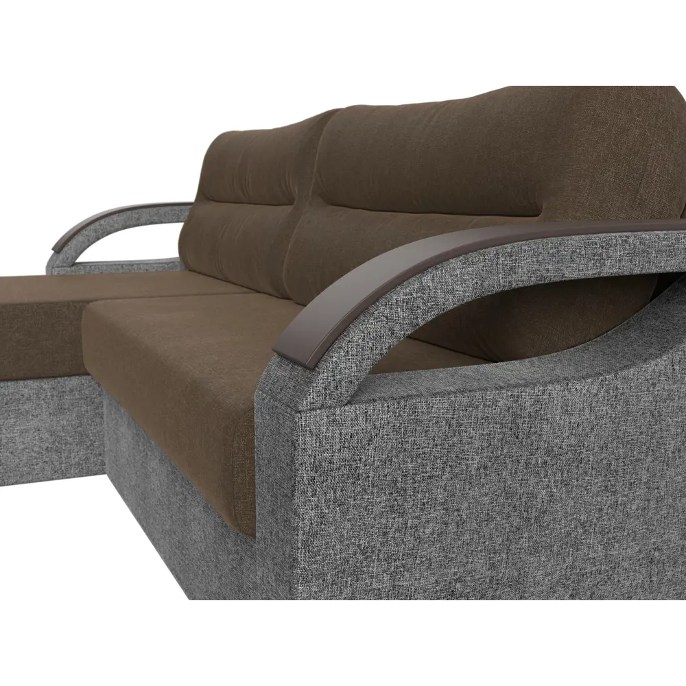 Фото 4 Диван Лига Диванов Форсайт 111605L 226x92x151 см рогожка цвет коричневый Фото 4 Диван Лига Диванов Форсайт 111605L 226x92x151 см рогожка цвет коричневый