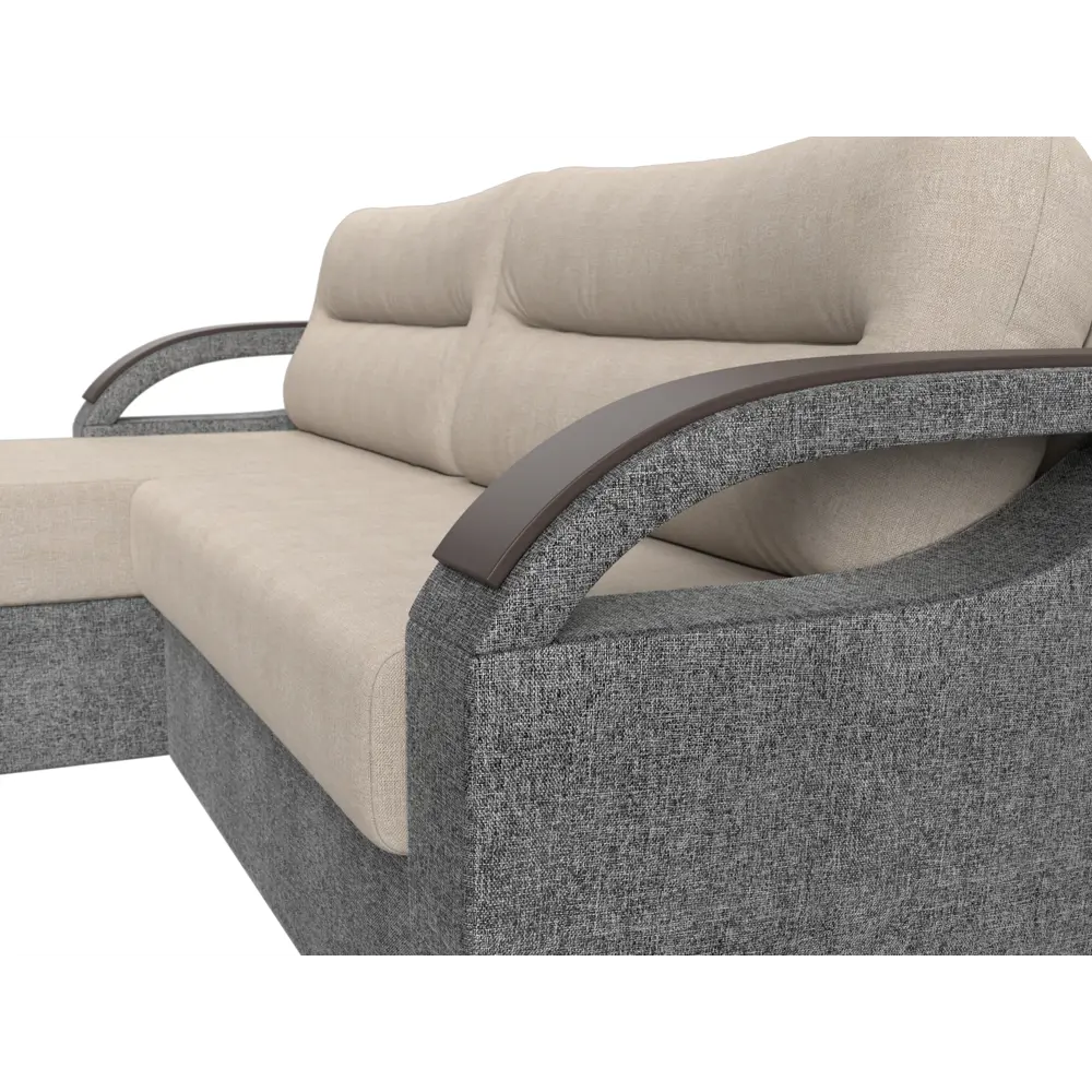 Фото 4 Диван Лига Диванов Форсайт 111603L 226x92x151 см рогожка цвет бежевый