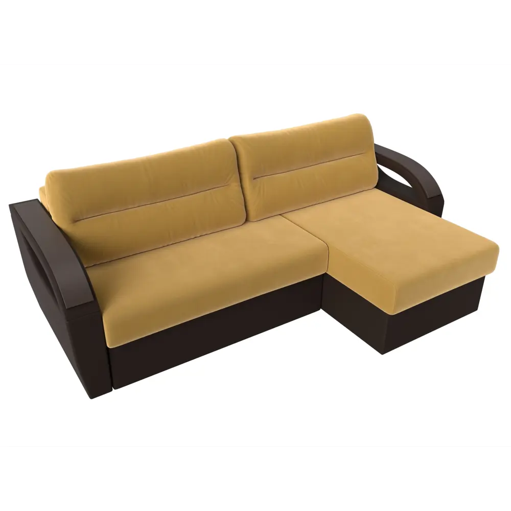 Фото 5 Диван Лига Диванов Форсайт 111757 226x92x151 см вельвет цвет желтый Фото 5 Диван Лига Диванов Форсайт 111757 226x92x151 см вельвет цвет желтый
