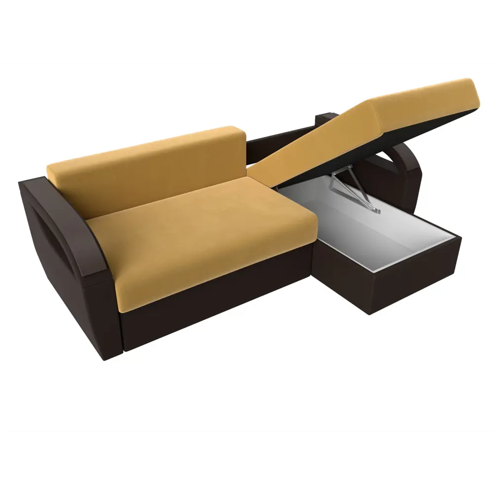 Фото 7 Диван Лига Диванов Форсайт 111757 226x92x151 см вельвет цвет желтый Фото 7 Диван Лига Диванов Форсайт 111757 226x92x151 см вельвет цвет желтый