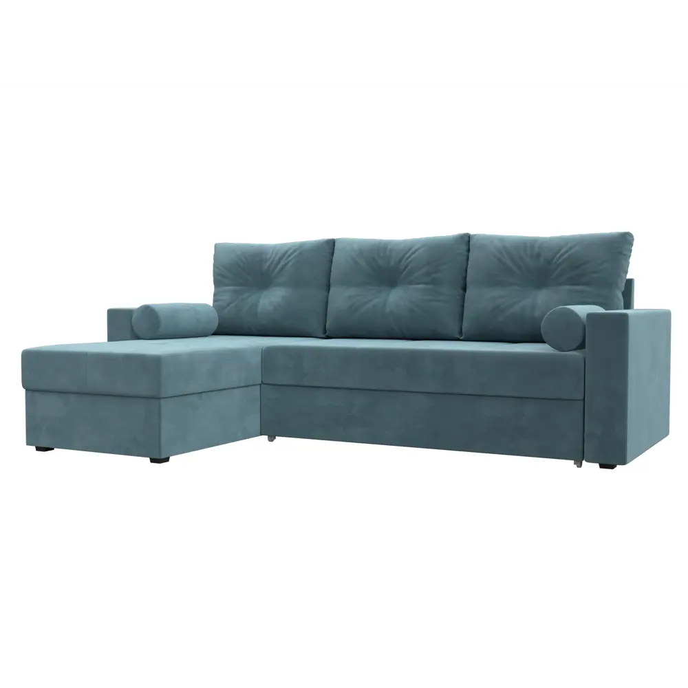 Фото Диван Лига Диванов Верона 103121L 231x90x155 см велюр цвет бирюзовый