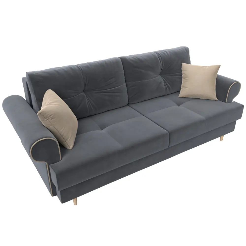 Фото 6 Диван Лига Диванов Сплин 101676 234x95x96 см велюр цвет серый Фото 6 Диван Лига Диванов Сплин 101676 234x95x96 см велюр цвет серый