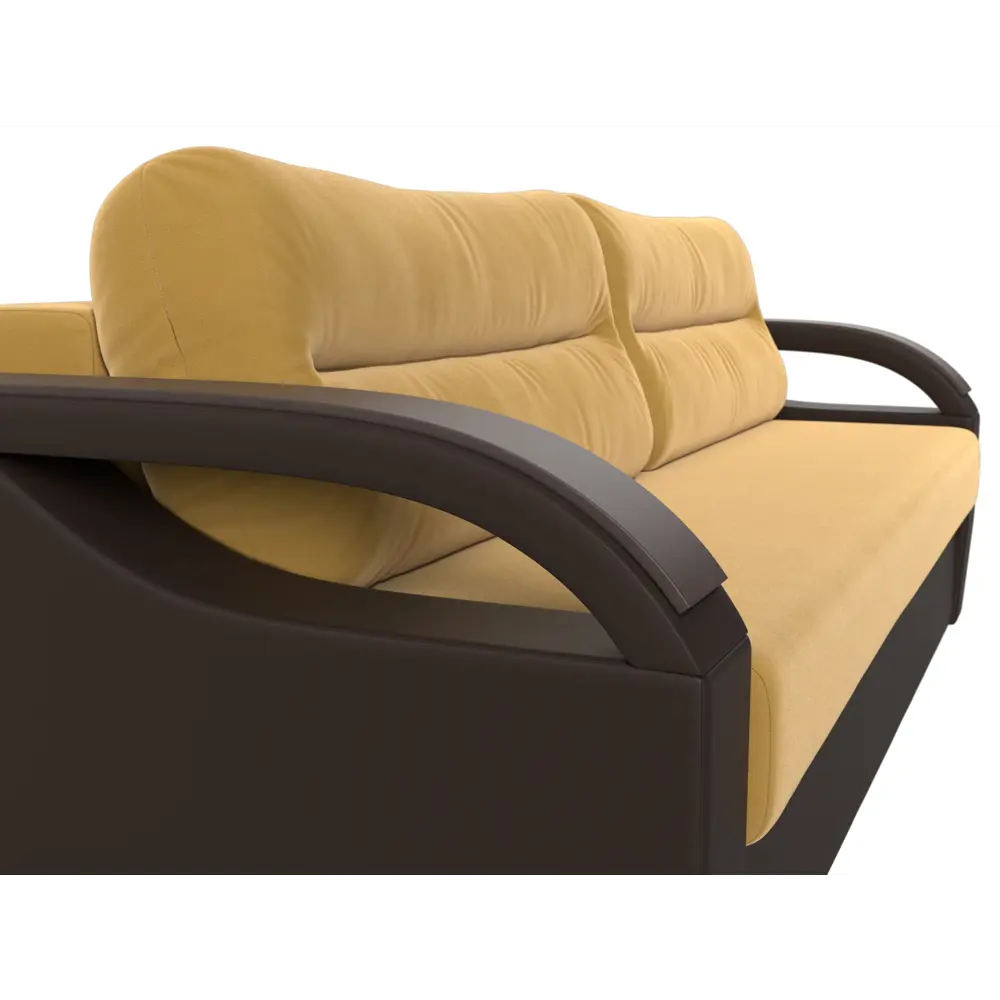 Фото 4 Диван Лига Диванов Форсайт 111754 226x92x96 см вельвет цвет желтый