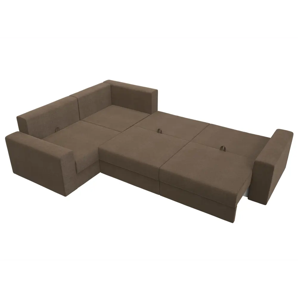 Фото 8 Диван Лига Диванов Майами 114850L 330x96x230 см рогожка цвет коричневый