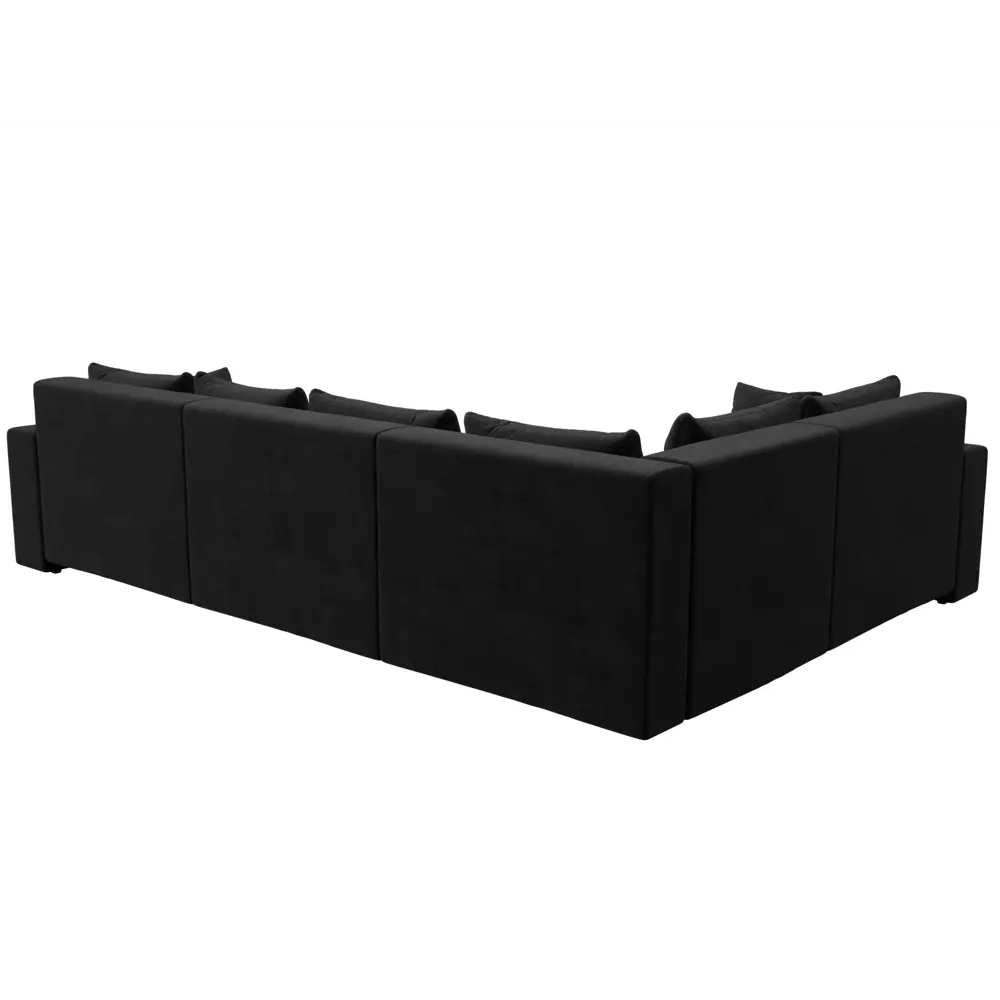 Фото 5 Диван Лига Диванов Майами 114886L 330x96x230 см велюр цвет черный