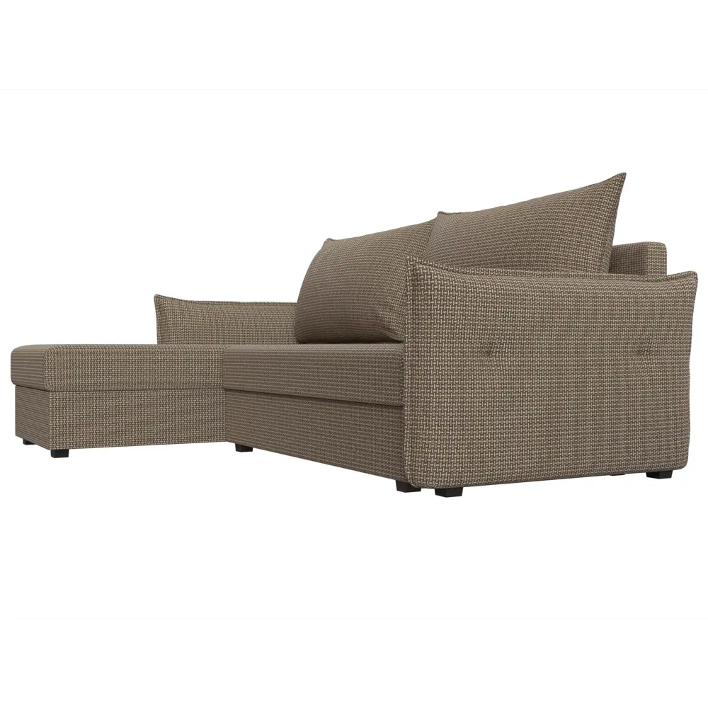 Фото 4 Диван Лига Диванов Лига-004 118449L 226x85x140 см рогожка цвет коричневый Фото 4 Диван Лига Диванов Лига-004 118449L 226x85x140 см рогожка цвет коричневый