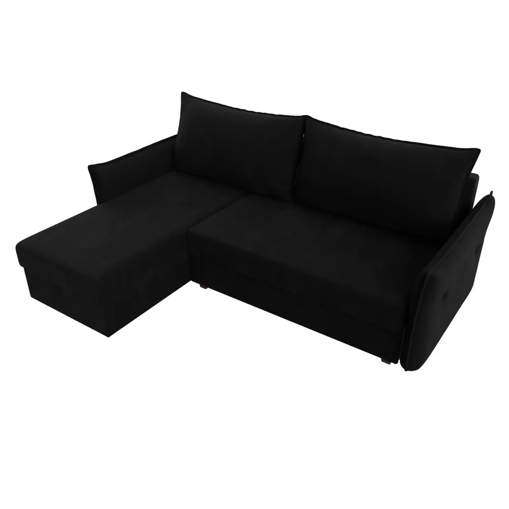 Фото 5 Диван Лига Диванов Лига-004 118444L 226x85x140 см вельвет цвет черный Фото 5 Диван Лига Диванов Лига-004 118444L 226x85x140 см вельвет цвет черный