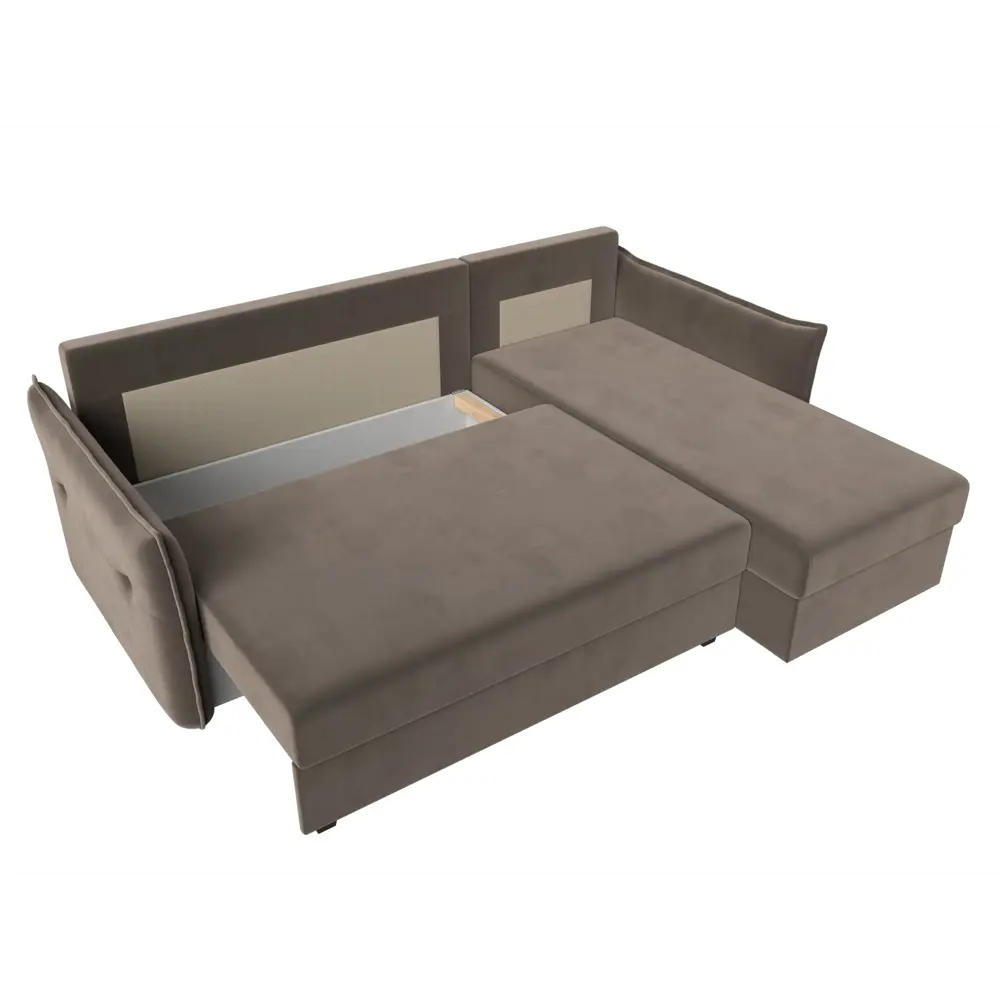 Фото 6 Диван Лига Диванов Лига-004 118432 226x85x140 см велюр цвет коричневый Фото 6 Диван Лига Диванов Лига-004 118432 226x85x140 см велюр цвет коричневый