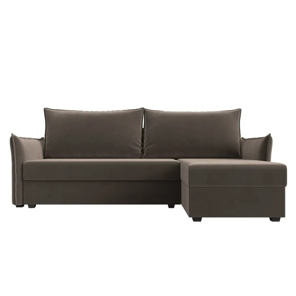 Фото 2 Диван Лига Диванов Лига-004 118432 226x85x140 см велюр цвет коричневый Фото 2 Диван Лига Диванов Лига-004 118432 226x85x140 см велюр цвет коричневый