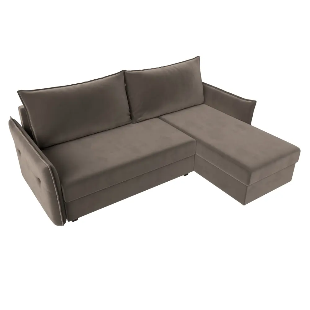 Фото 5 Диван Лига Диванов Лига-004 118432 226x85x140 см велюр цвет коричневый Фото 5 Диван Лига Диванов Лига-004 118432 226x85x140 см велюр цвет коричневый