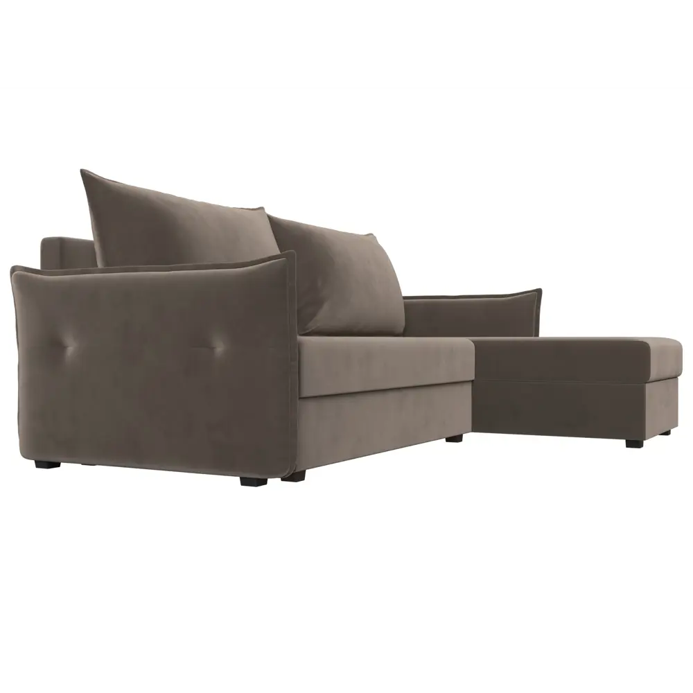 Фото 4 Диван Лига Диванов Лига-004 118432 226x85x140 см велюр цвет коричневый Фото 4 Диван Лига Диванов Лига-004 118432 226x85x140 см велюр цвет коричневый