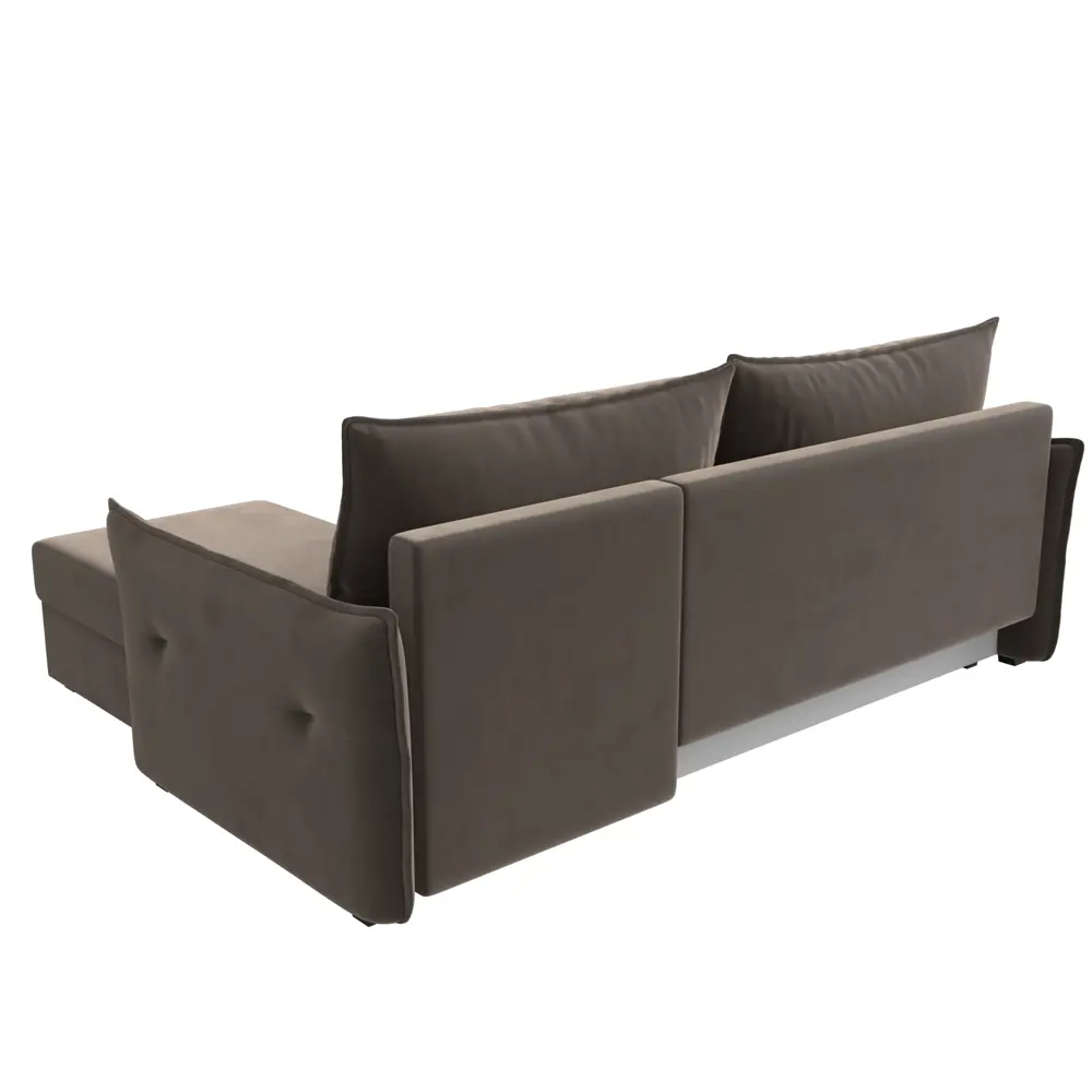 Фото 9 Диван Лига Диванов Лига-004 118432 226x85x140 см велюр цвет коричневый Фото 9 Диван Лига Диванов Лига-004 118432 226x85x140 см велюр цвет коричневый