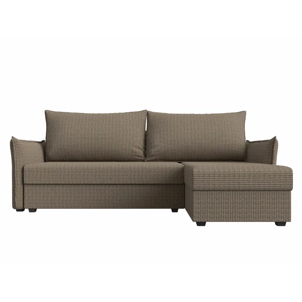 Фото 2 Диван Лига Диванов Лига-004 118449 226x85x140 см рогожка цвет коричневый Фото 2 Диван Лига Диванов Лига-004 118449 226x85x140 см рогожка цвет коричневый