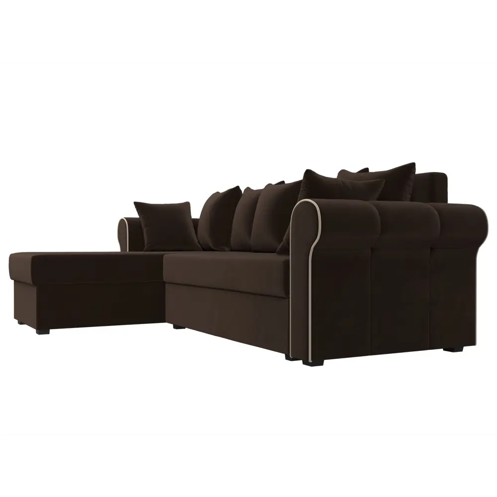 Фото 4 Диван Лига Диванов Рейн 112586L 233x78x141 см вельвет цвет коричневый Фото 4 Диван Лига Диванов Рейн 112586L 233x78x141 см вельвет цвет коричневый