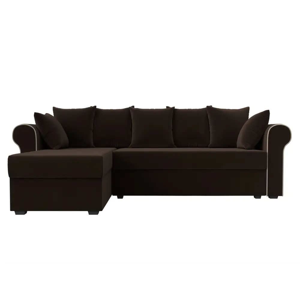 Фото 2 Диван Лига Диванов Рейн 112586L 233x78x141 см вельвет цвет коричневый Фото 2 Диван Лига Диванов Рейн 112586L 233x78x141 см вельвет цвет коричневый