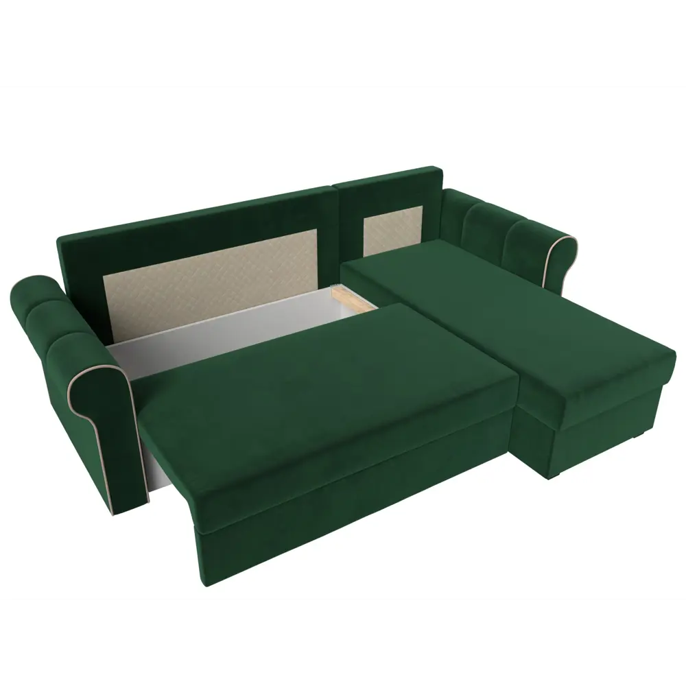 Фото 7 Диван Лига Диванов Рейн 112576 233x78x141 см велюр цвет зеленый Фото 7 Диван Лига Диванов Рейн 112576 233x78x141 см велюр цвет зеленый