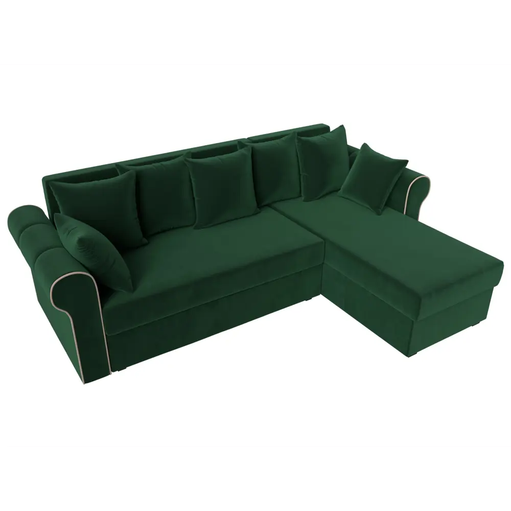 Фото 6 Диван Лига Диванов Рейн 112576 233x78x141 см велюр цвет зеленый Фото 6 Диван Лига Диванов Рейн 112576 233x78x141 см велюр цвет зеленый