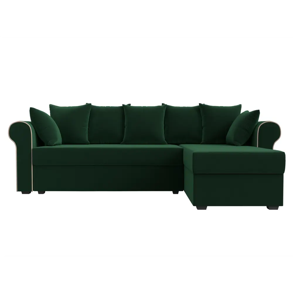 Фото 2 Диван Лига Диванов Рейн 112576 233x78x141 см велюр цвет зеленый Фото 2 Диван Лига Диванов Рейн 112576 233x78x141 см велюр цвет зеленый