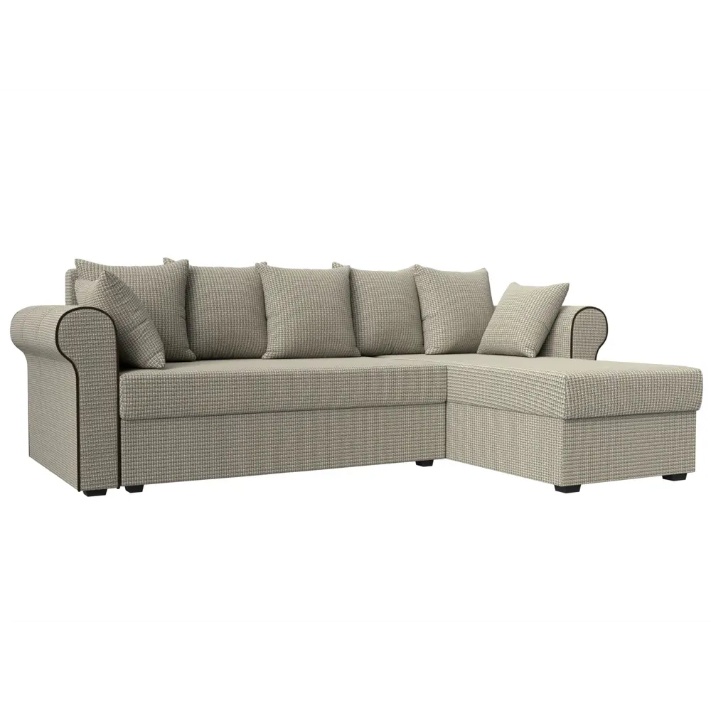 Фото 9 Диван Лига Диванов Рейн 112590 233x78x141 см рогожка цвет бежевый