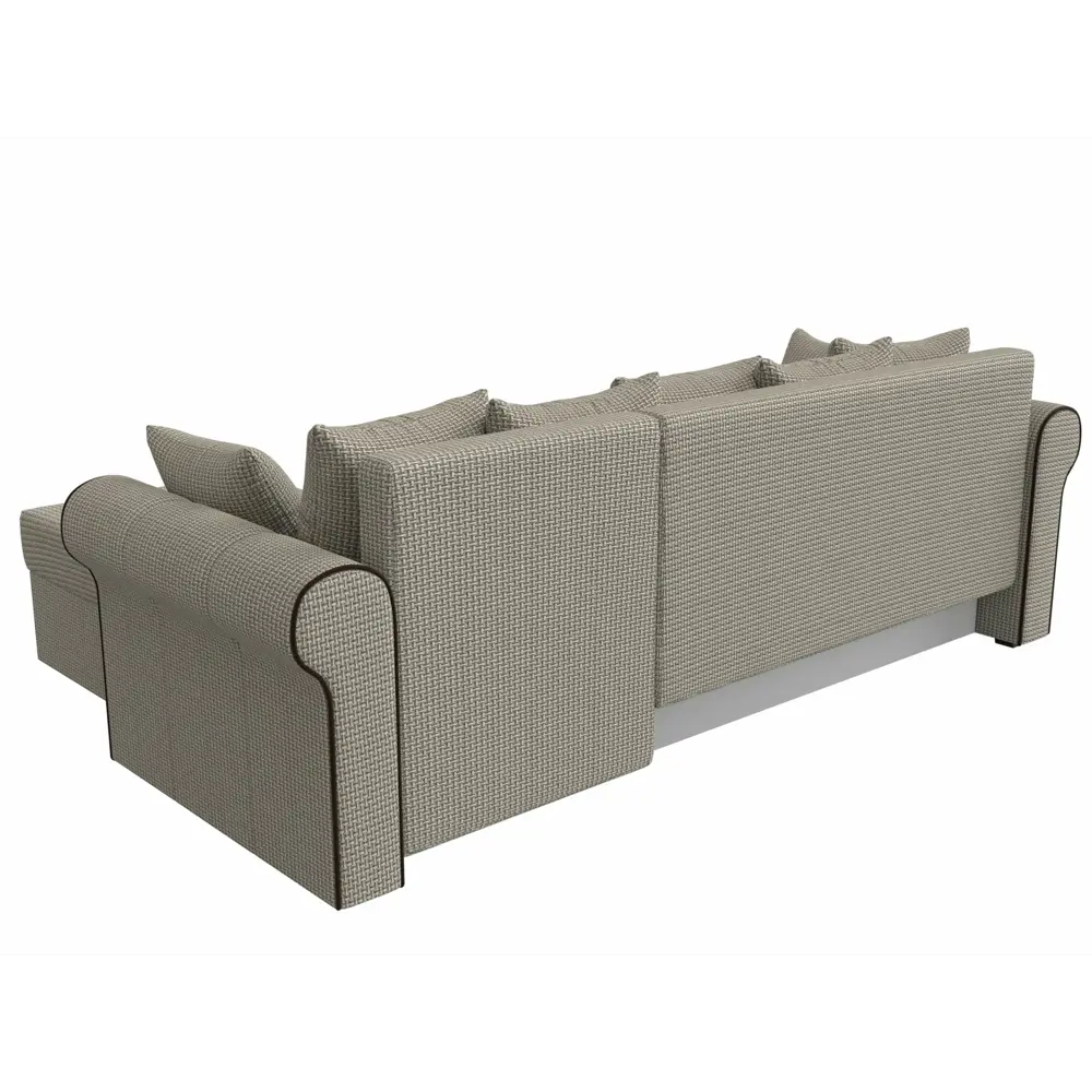 Фото 5 Диван Лига Диванов Рейн 112590 233x78x141 см рогожка цвет бежевый