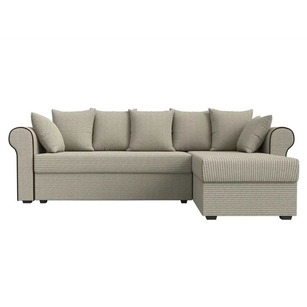 Фото 8 Диван Лига Диванов Рейн 112590 233x78x141 см рогожка цвет бежевый