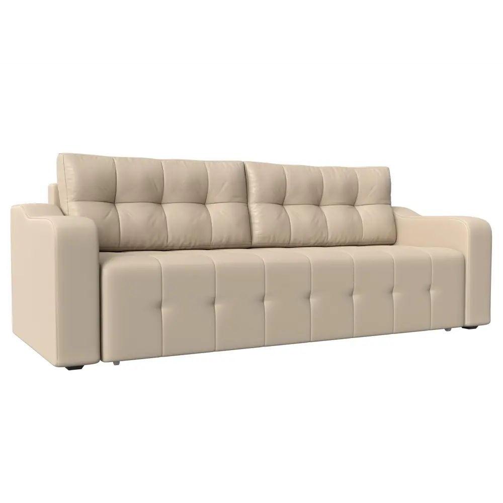 Фото Диван Лига Диванов Лиссабон 117496 233x91x99 см искусственная кожа цвет бежевый Фото Диван Лига Диванов Лиссабон 117496 233x91x99 см искусственная кожа цвет бежевый