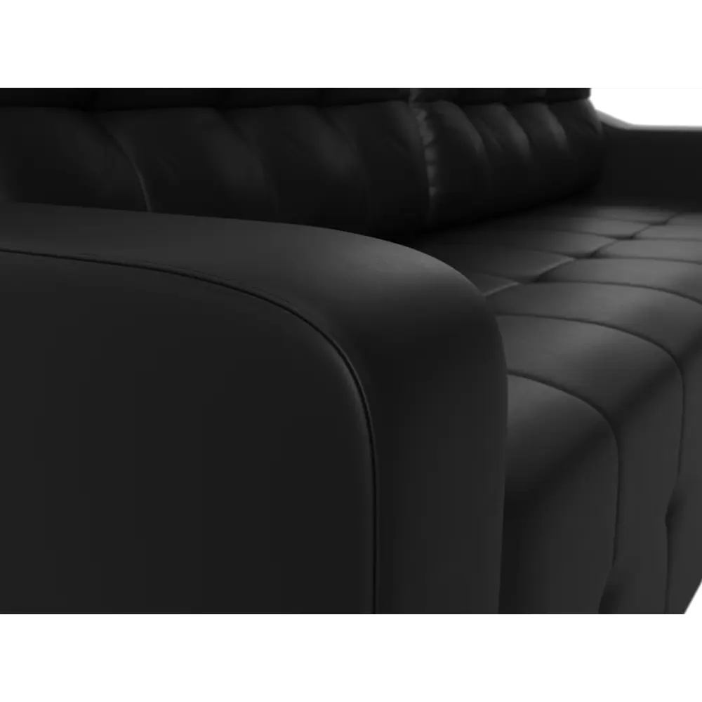 Фото 3 Диван Лига Диванов Лиссабон 117499 233x91x99 см искусственная кожа цвет черный Фото 3 Диван Лига Диванов Лиссабон 117499 233x91x99 см искусственная кожа цвет черный